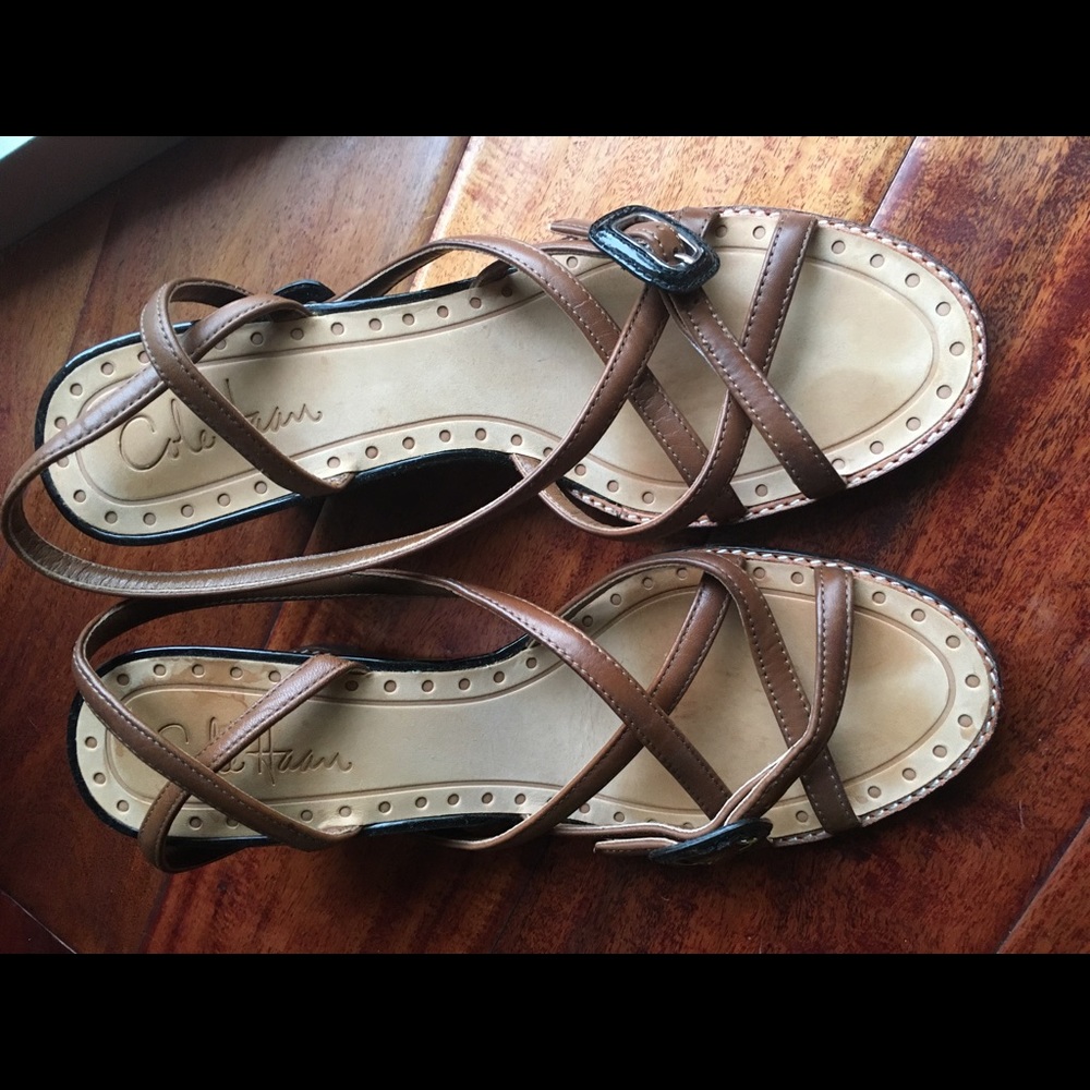 Cole Haan Strappy Wedge Sandals US 7.5